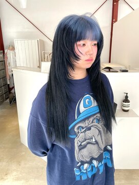 ブリックマウントヘアメイク(Blic mt hair make) ルーツカラーロング