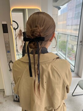 エイム(AiM) カチモリヘアセット/アップヘア/ローポニー/結婚式ヘアセット