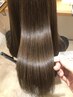 【髪質改善x縮毛矯正】煌水・艶ストレート＋カラー＋カット＋超音波Ｔr
