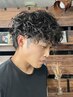 【エリアTOP】【メンズ】カット＋デザインパーマ　￥6500