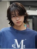メンズボブメンズミディアムパーマスパイラルパーマルーズパーマ