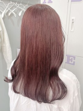 フウ(fuh) ワインレッド/レッドカラー/ロング/ブリーチなしダブルカラー