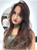 韓国ヘアーハッシュカットレイヤーカットハイライトカラー