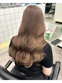 渋谷ブリーチカラーハイトーンカラーミルクティーベージュ韓国