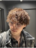 ツイストスパイラルシャドウパーマ波巻きパーマラウンドマッシュ