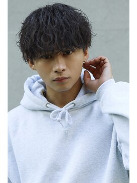 リップス 横浜(LIPPS) 波巻きスパイラルマッシュツーブロック刈り上げ