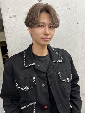 サイン メンズ 渋谷(SIGN men's) フェザーパーマ/ニュアンスパーマ/センターパート/カルマヘア