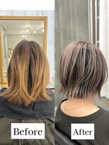メロ 恵比寿(melo)&nbsp;大人ショート　白髪ぼかし　脱白髪染め　ハイライト30代50代60代