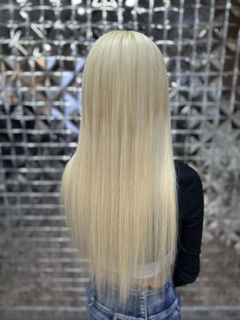 ラブスタシー 横浜店(Lovestasy) 金髪ボブからロングに!