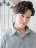 モッズヘア メン 仙台愛子駅前店(mod's hair men)&nbsp;七三分け前髪パーマダークブラウン韓国スーツマッシュb仙台愛子