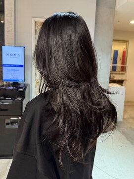 ノラ ヘアーサロン(NORA HAIR SALON) ハッシュカットハイレイヤーロングウルフカット