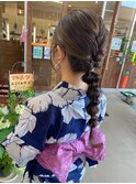 浴衣ヘアアレンジ(とうかさん・花火大会)