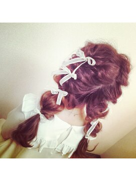 ヘアセット専門店 ナゴミ 池袋店(nagomi) くるりんぱ三つ編み込みスタイル