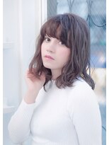 ヘアアンドメイク エジェリ(hair&make egerie) 小顔ミディアムボブ ダブルカラー 恵比寿