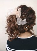 ★ハイパー可愛い『ふんわりサイドアップ♪編み込み入り(^o^)』