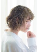 30代40代ランダムカールでボリュームパーマスタイル
