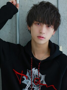 リップス 池袋(LIPPS) スパイラルパーマショートレイヤーソフトツーブロックマッシュ