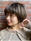 [aRiettaAZABU]マッシュショート 丸みショート ミニボブ 秋冬