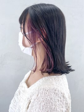 アイティーバイアルバム 藤沢店(IT by ALBUM) 外ハネインナー_くびれヘアビタミンカラー_ba338811