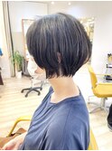 【morio成増 セリザワ】ワンカールパーマ ショートボブ