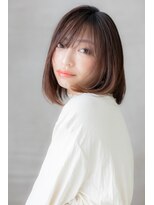 カバーヘア ブリス 北浦和(COVER HAIR bliss) 切りっぱなし前下がりクラシカルボブディY北浦和20代30代40代