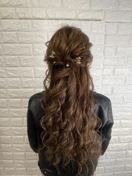 アメジスト(amethyst) 結婚式・2次会・パーティー☆華やかハーフアップ