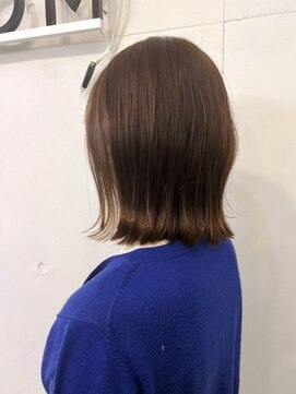 ポーチバイハニー オモテサンドウ(PORCH by HONEY omotesando) 大人可愛い20代30代40代小顔切りっぱなしボブ×ショコラベージュ