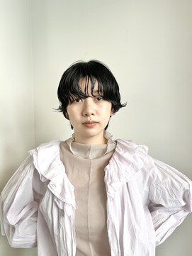 カフ(CAF) CAF FUKO/マッシュショート/ニュアンスパーマ/黒髪/大阪/心斎橋