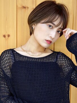 ブゾン(buZon) 【buZon ブゾン】大人ガーリー前下がりショートボブ丸みショート