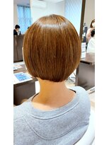 アメイジングヘアー 美沢店(AMAZING HAIR)&nbsp;コンパクトボブ/大人ショートボブ/オレンジベージュ/ハイトーン