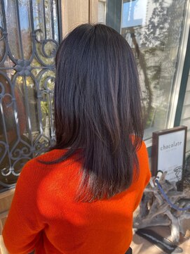 チョコレート(chocolate) 髪質改善/艶感ウルフ風