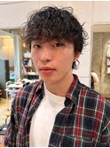 波巻きパーマ