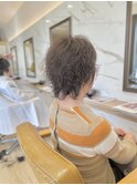 ミセスショート×パーマ＊