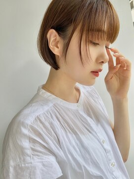 ソー 銀座(SAUT) 透明感カラー×マッシュボブ/大人マッシュ/地毛風カラー