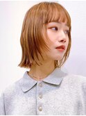 Say.黒髪ボブルフネビージュ小顔ワンレンレイヤーボブ表参道青山