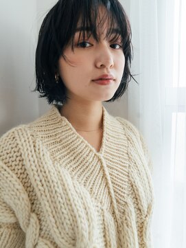 ベター(better) レイヤーボブにニュアンスパーマをかけてコケティッシュな雰囲気