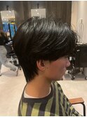 ツーブロックマッシュ/センターパート