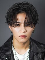 オーシャントーキョー 渋谷(OCEAN TOKYO)&nbsp;シャドウパーマ波巻きパーマ韓国ヘアセンターパート黒髪