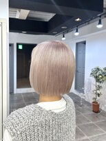 ペレ 栄店(PELE) イメチェン/ホワイトブロンド/外ハネボブ/ワイドバング/栄