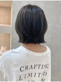 あご下レイヤーボブ