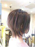 ショートウルフ レイヤーボブ ショートカット カット カラー