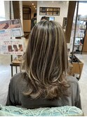 大人可愛い30代40代50代髪質改善白髪ぼかしハイライトカラー