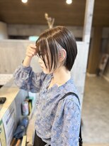 エルフグローリー(elf -glory-) 透明感UP/オリーブ×シルバー/インナーカラー byいくむ