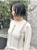 【ミニボブ】切りっぱなしボブ/黒髪ボブ