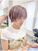 【片山陽基】おしゃれ女子◎ショートウルフとピンクハイライト