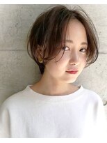 パザパ 交り江店(PA.ZA.PA.)&nbsp;前髪なし/エアリーショート/ダークブラウン/20代30代40代