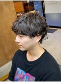 【山本智文】シャドウパーマメンズマッシュ