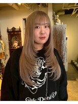 グッドフェローズ キタホリエ(GoodFellas kitahorie)&nbsp;透明感ハイトーンレイヤーカットロングスタイルブリーチ艶感