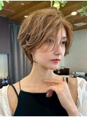 大人ショート透明感カラー髪質改善