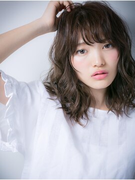 モッズヘア 越谷(mod's hair) 小顔グラマラス大人かわいい無造作セミディw越谷10代20代30代